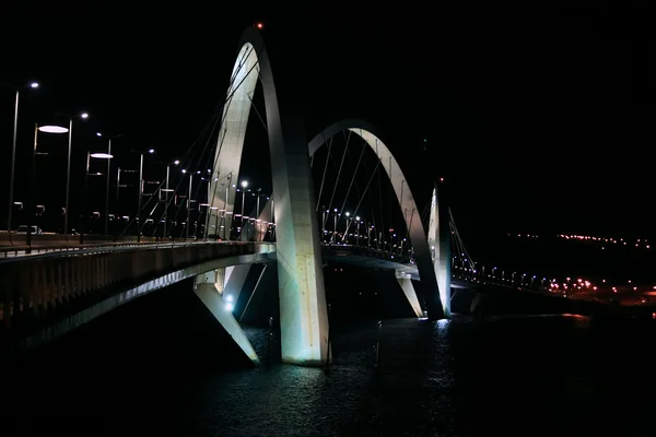 Juscelino kubitschek bridge i brasilia Brasilien — Stockfoto