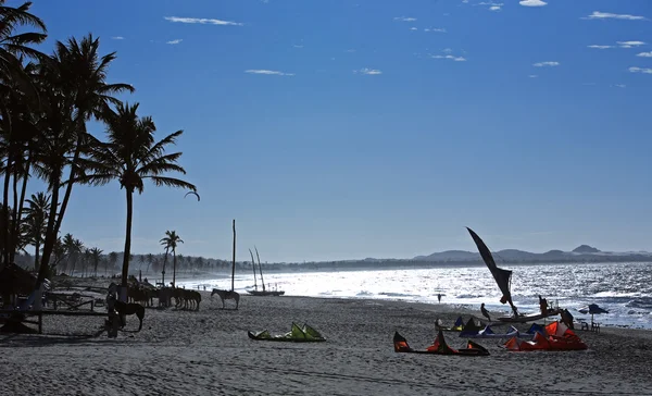 Kite surfing in brazil — Stock Photo, Image