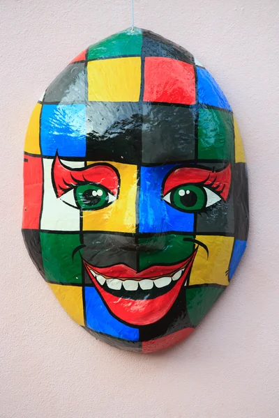 Maschera sul muro olinda — Foto Stock