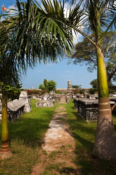 Dutch cemetery of cochin — Stock Photo, Image