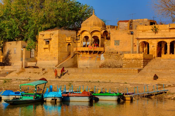 Tanque Gad Sagar cerca de Jaisalmer —  Fotos de Stock