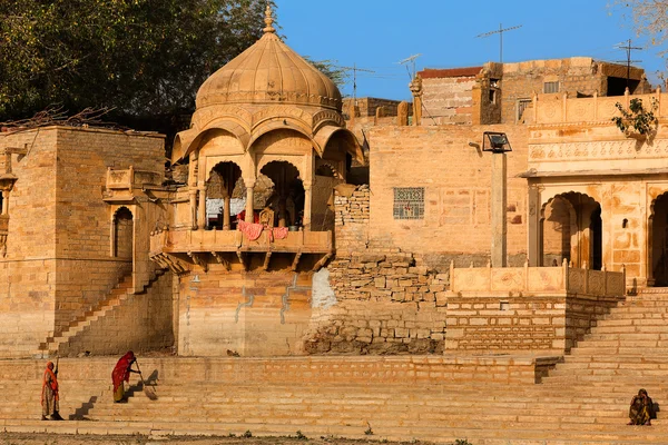 Tanque Gad Sagar cerca de Jaisalmer —  Fotos de Stock