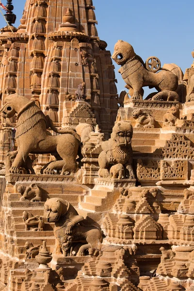 Крыша джайна храмов jaisalmer — стоковое фото