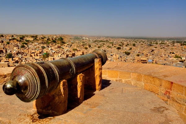Jaisalmer 보호 대포 — 스톡 사진