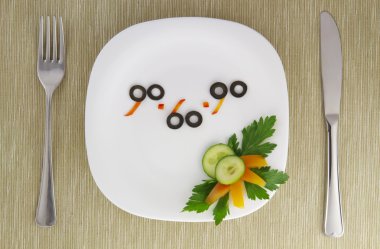 Dietary healthy meal clipart