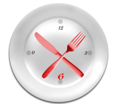 Time for diet. clipart