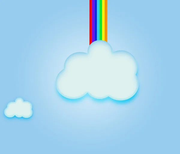 Himmel Wolken Regenbogen. — Stockfoto