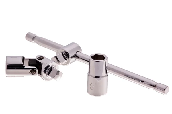 Ratchet with angled adapter to the head — Stock Photo, Image