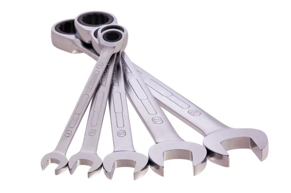 Different tool ratchet spanner — Stock Photo, Image