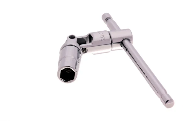 Ratchet with angled adapter and head — Stock Photo, Image