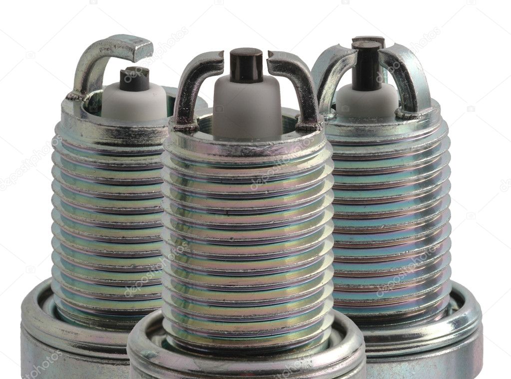 Spark plugs in profile different types