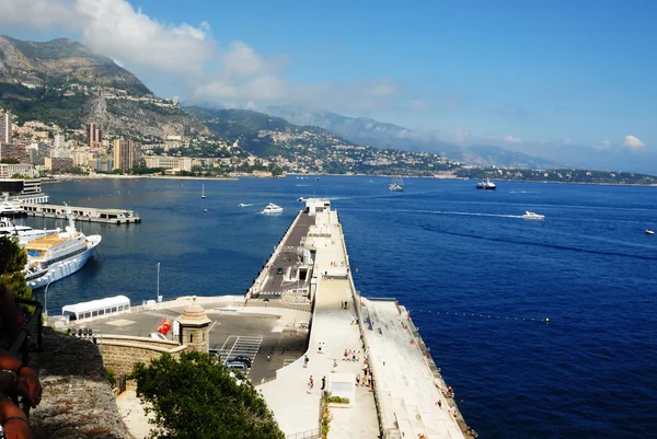 Монако и гавань — стоковое фото