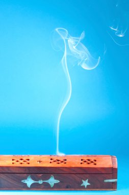 Smoke of Indian incense clipart