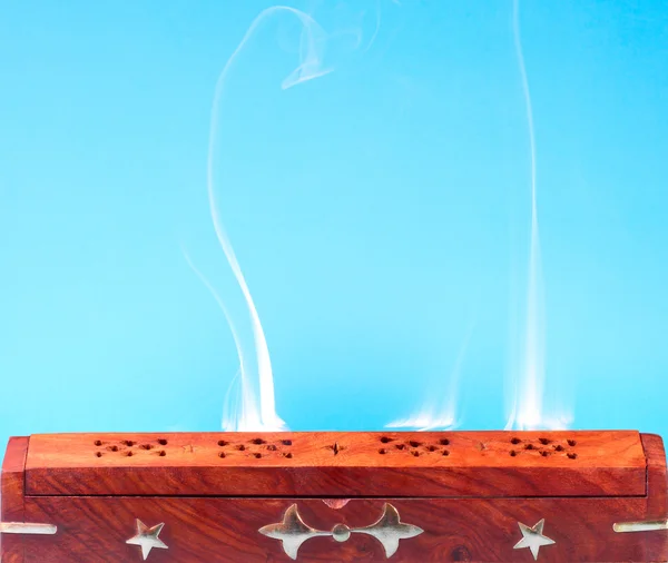 Smoke of Indian incense — Stock Photo, Image