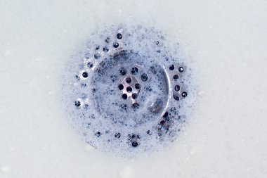 Foam in kitchen sink clipart