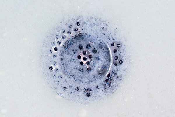 Foam in kitchen sink