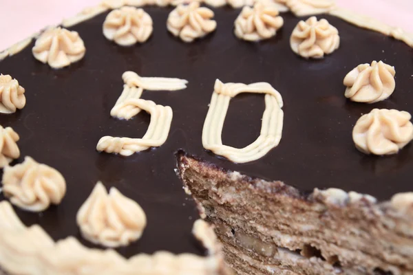 50 anos bolo — Fotografia de Stock