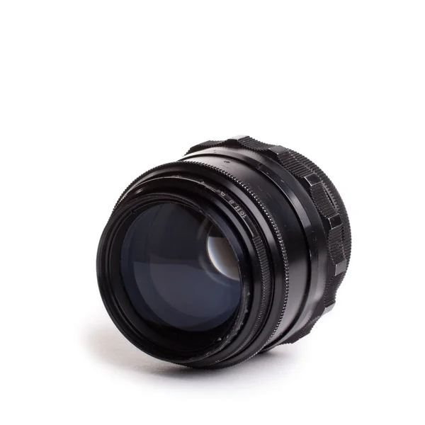 Old lens isolated on white Stock Picture