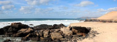 Fuerteventura panoramik tropikal plaj