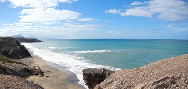 Vue panoramique depuis la plage de Fuerteventura — Photo