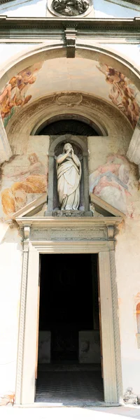 Particular of church in Sacro Monte in Orta — Stock Photo, Image