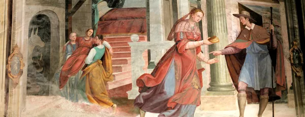 Malba v sacro monte orta, Itálie — Stock fotografie