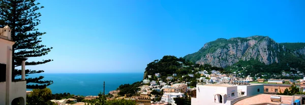 Panoramic view of Capri gulf, Naples — Stok fotoğraf