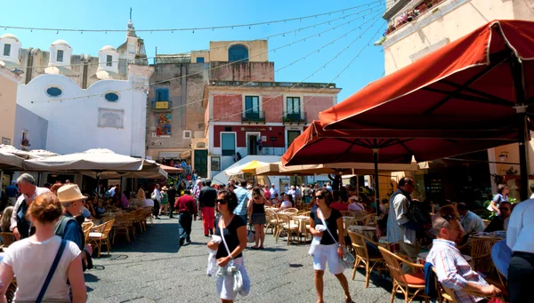 Centrale plek en toeristische in capri eiland, Italië — Stockfoto