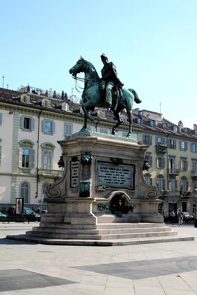 Turin, Piazza Carlo Emanuele II — Stockfoto