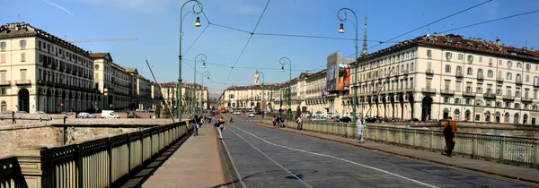 Turin görünümü po — Stok fotoğraf