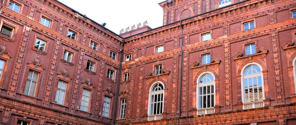 Turin, view of Palazzo Carignano — Stock Photo, Image