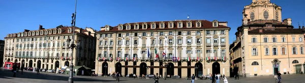 stock image Turin, Piazza Castello with Royal Palace