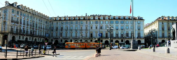 Turin, Piazza Castello — Stok fotoğraf