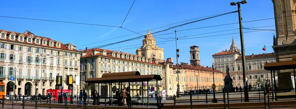 Turin, Piazza Castello — Stok fotoğraf