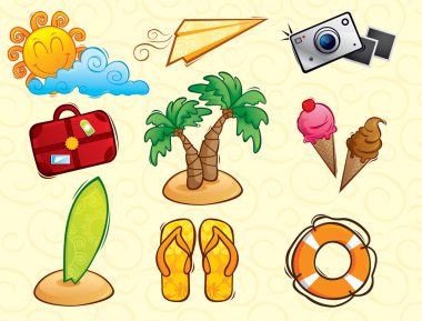 Vacation Vector Pack (summer) clipart