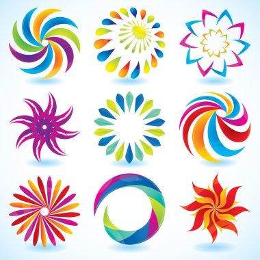 Colorful design element (repetition) clipart