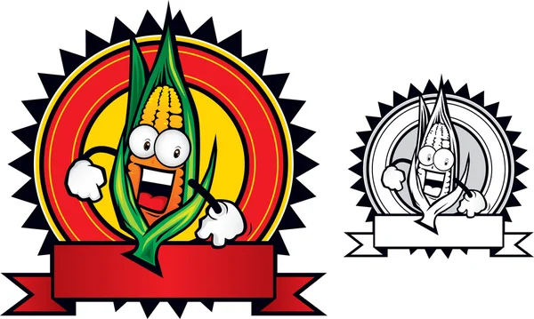 Mascote de milho —  Vetores de Stock