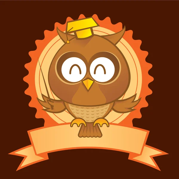 Owl Mascot — Stock Vector