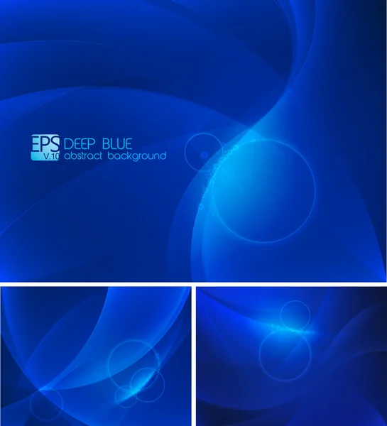 Fond abstrait bleu profond — Image vectorielle