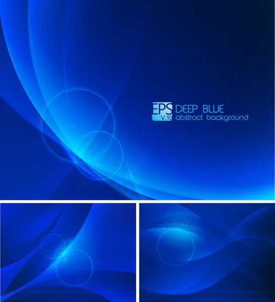 Diepblauwe abstracte achtergrond — Stockvector