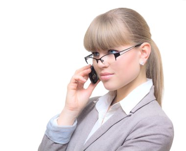 Cep telefonlu iş kadını