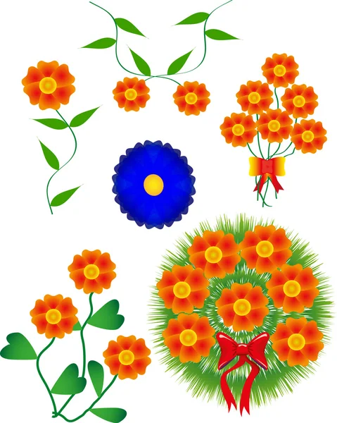 Combinaison de fleurs — Image vectorielle