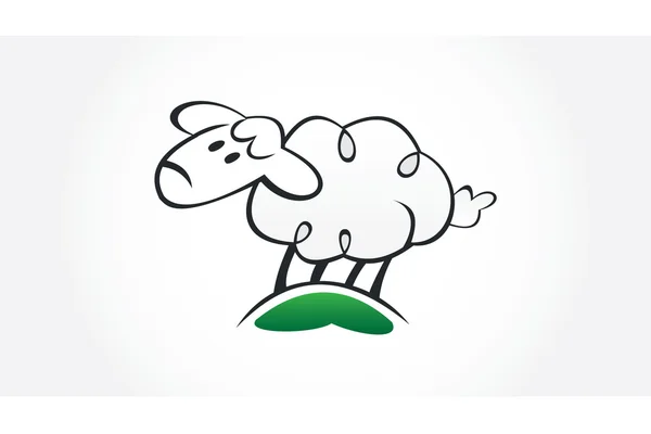 Aranyos juhok illusztrációja Jogdíjmentes Stock Illusztrációk