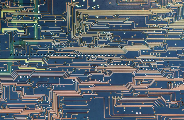 Printed circuit board back side — Stock Photo, Image