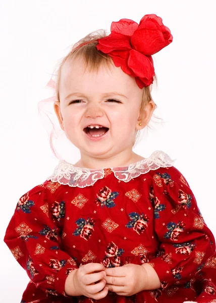 遊ぶかわいい赤ちゃんと笑 — ストック写真