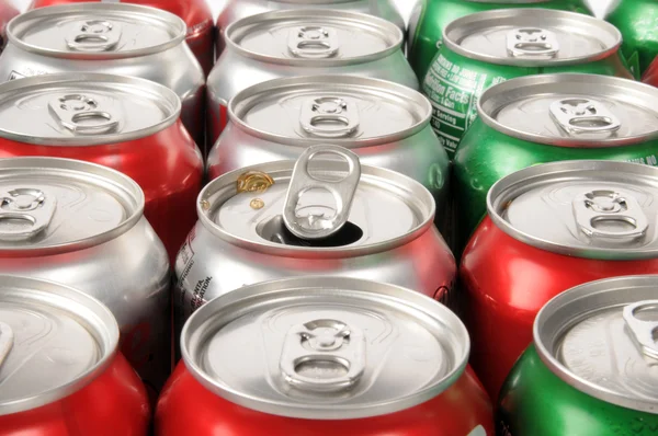 stock image Open soft drink can