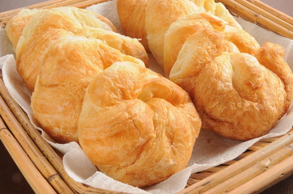 Boterachtige croissants — Stockfoto
