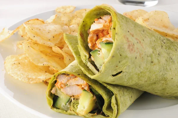 Chicken Wraps close up — Stock Photo, Image