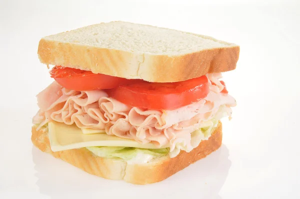Large turkey sandwich — Stock Photo, Image