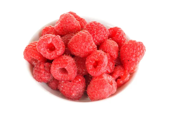 Bowl of Raspberries — Stock Photo, Image